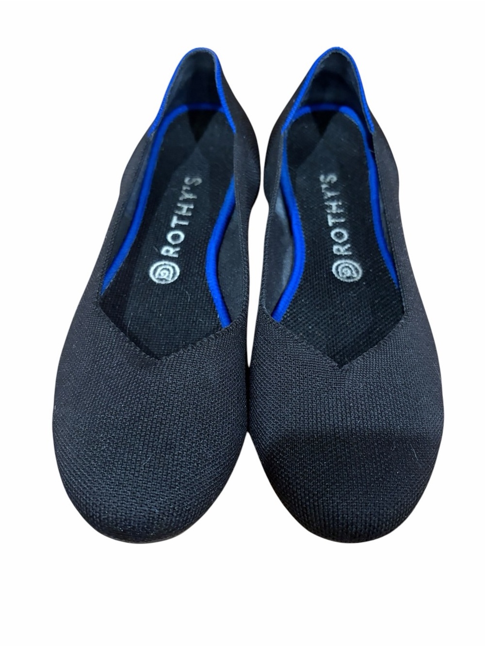 Rothyβs black slip on ballet slippers Slip-On Knit flat shoes size 9.5